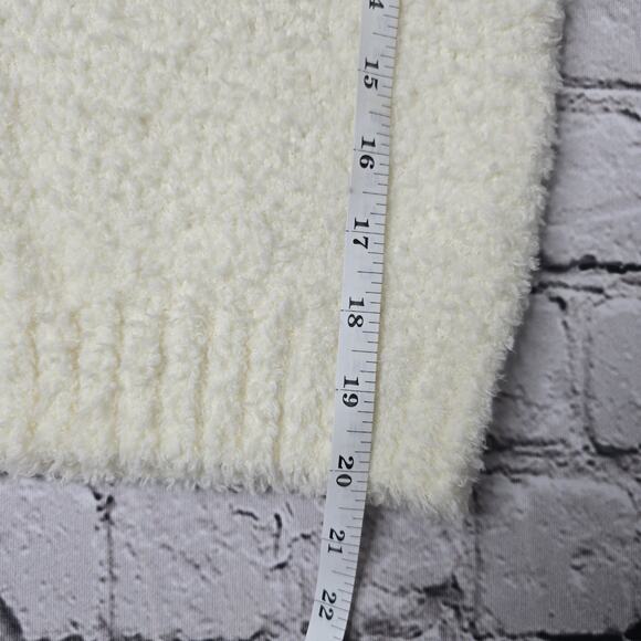 Skims Cozy Knit Soft Scoop Neck Cropped Tank Top Bone White New Size S/M - Picture 10 of 11